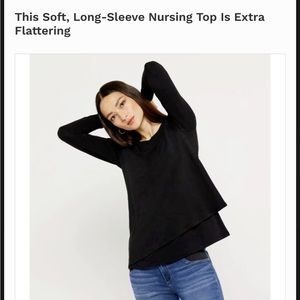 Maternity Beyond the bump workout/nursing top Sz M